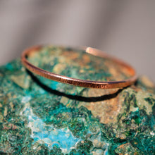 Load image into Gallery viewer, Copper Bangle Bracelet - hand textured (CBB 1001)
