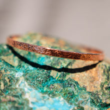 Load image into Gallery viewer, Copper Bangle Bracelet - hand textured (CBB 1002)
