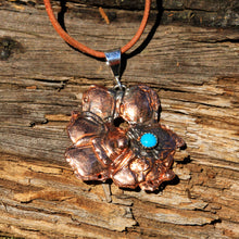 Load image into Gallery viewer, Turquoise and Splash Copper Pendant (CP 1001)
