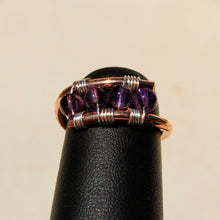Load image into Gallery viewer, Copper Ring with Amethyst (CR 1005)
