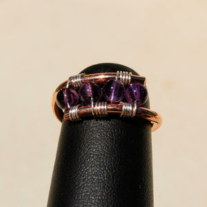 Copper Ring with Amethyst (CR 1005)