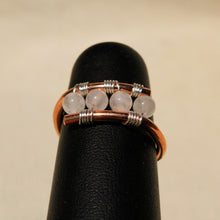 Load image into Gallery viewer, Copper Ring with Rose Quartz (CR 1006)
