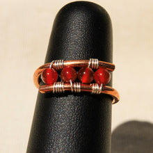Load image into Gallery viewer, Copper Ring with Carnelian Agate (CR 1007)
