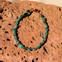 Load image into Gallery viewer, Turquoise and Copper Bead Bracelet (LC 12)
