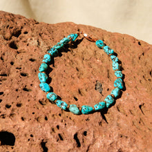 Load image into Gallery viewer, Turquoise and Copper Bead Bracelet (LC 13)
