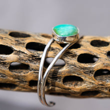 Load image into Gallery viewer, Sterling Silver Bracelet w/ Chrysoprase Cabochon (SSB 1002)
