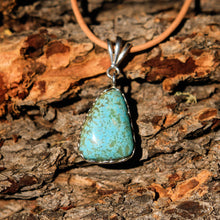 Load image into Gallery viewer, Turquoise (#8 Mine) Cabochon and Sterling Silver Pendant (SSP 1013)
