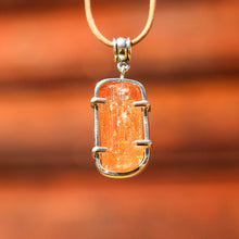 Load image into Gallery viewer, Golden Topaz Crystal and Sterling Silver Pendant (SSP 1044)
