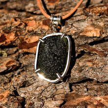 Load image into Gallery viewer, Moldavite and Sterling Silver Pendant (SSP 1047)
