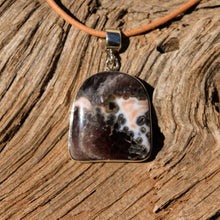 Load image into Gallery viewer, Amethyst Cabochon and Sterling Silver Pendant (SSP 1059)
