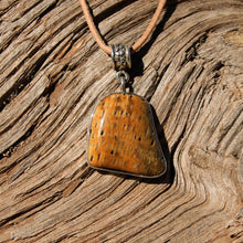 Load image into Gallery viewer, Petrified Palm Cabochon and Sterling Silver Pendant (SSP 1092)
