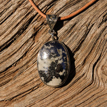 Load image into Gallery viewer, Silver Ore in Quartz Cabochon and Sterling Silver Pendant (SSP 1106)
