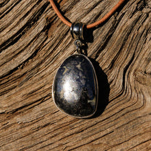 Load image into Gallery viewer, Silver Ore in Quartz Cabochon and Sterling Silver Pendant (SSP 1107)
