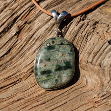 Load image into Gallery viewer, Ocean Jasper Cabochon and Sterling Silver Pendant (SSP 1108)
