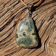 Load image into Gallery viewer, Ocean Jasper Cabochon and Sterling Silver Pendant (SSP 1109)
