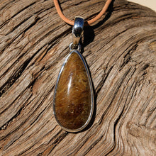 Load image into Gallery viewer, Rutilated Quartz Cabochon and Sterling Silver Pendant (SSP 1117)
