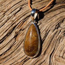Load image into Gallery viewer, Rutilated Quartz Cabochon and Sterling Silver Pendant (SSP 1117)
