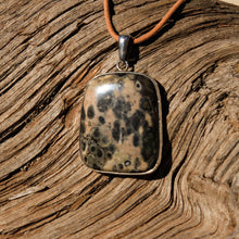 Load image into Gallery viewer, Orbicular Jasper Cabochon and Sterling Silver Pendant (SSP 1122)
