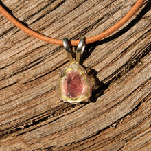 Load image into Gallery viewer, Watermelon Tourmaline and Sterling Silver Pendant (SSP 1128)
