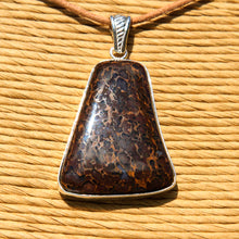 Load image into Gallery viewer, Dinosaur Bone Cabochon and Sterling Silver Pendant (SSP 1167)

