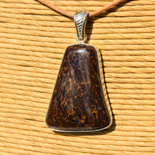 Load image into Gallery viewer, Dinosaur Bone Cabochon and Sterling Silver Pendant (SSP 1167)
