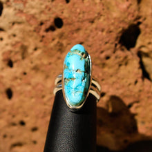 Load image into Gallery viewer, Turquoise Cabochon and Sterling Silver Ring (SSR 1002)
