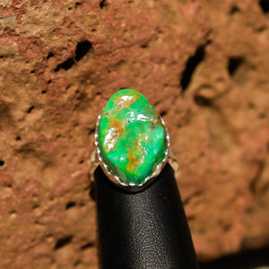 Turquoise Cabochon and Sterling Silver Ring (SSR 1004)