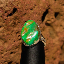 Load image into Gallery viewer, Turquoise Cabochon and Sterling Silver Ring (SSR 1004)
