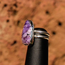 Load image into Gallery viewer, Sugilite and Sterling Silver Ring (SSR 1030)
